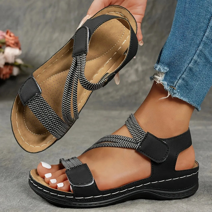 Summer Women’s Leather Sandals Supportive Casual Footwear