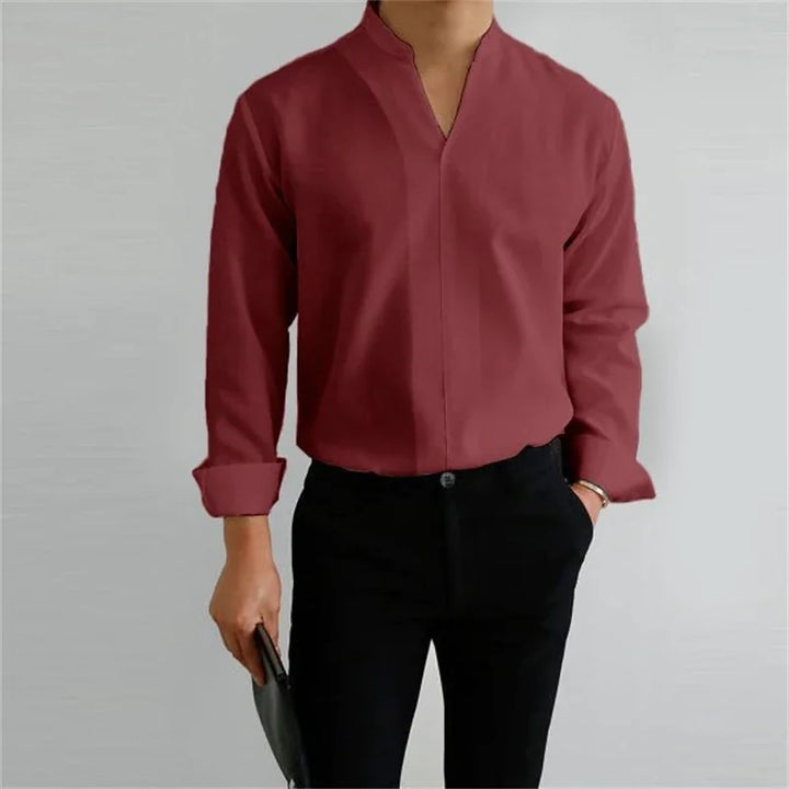 Men's Cotton Poplin Long Sleeve Shirt Summer Fashion Everyday Essential Casual Fit