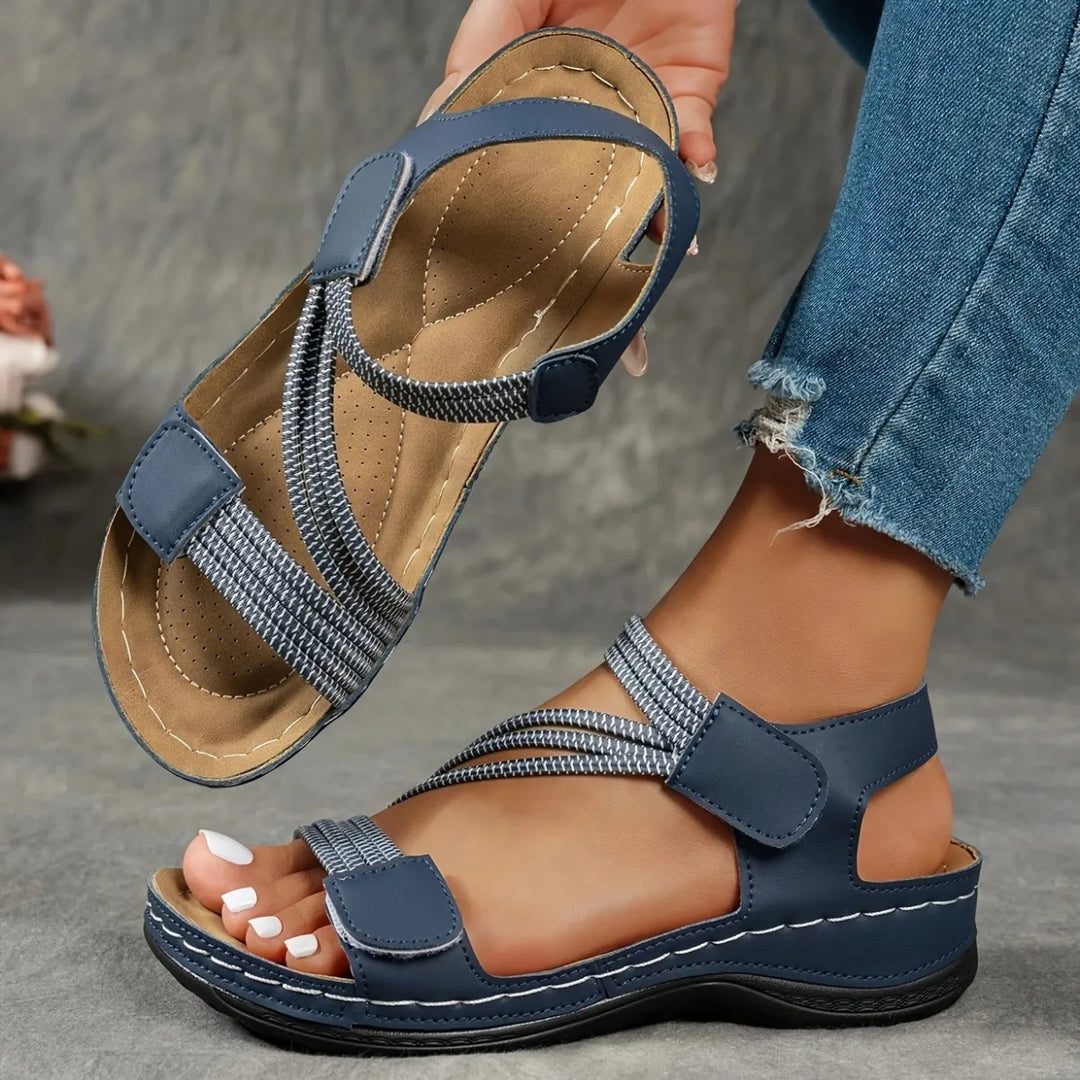 Summer Women’s Leather Sandals Supportive Casual Footwear