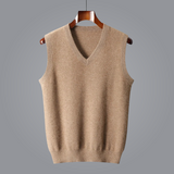 Men's Cotton Knit Summer Vest V-Neck Sweater