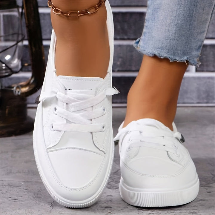 Leather Slip On Sneakers for Women Summer Casual Wear