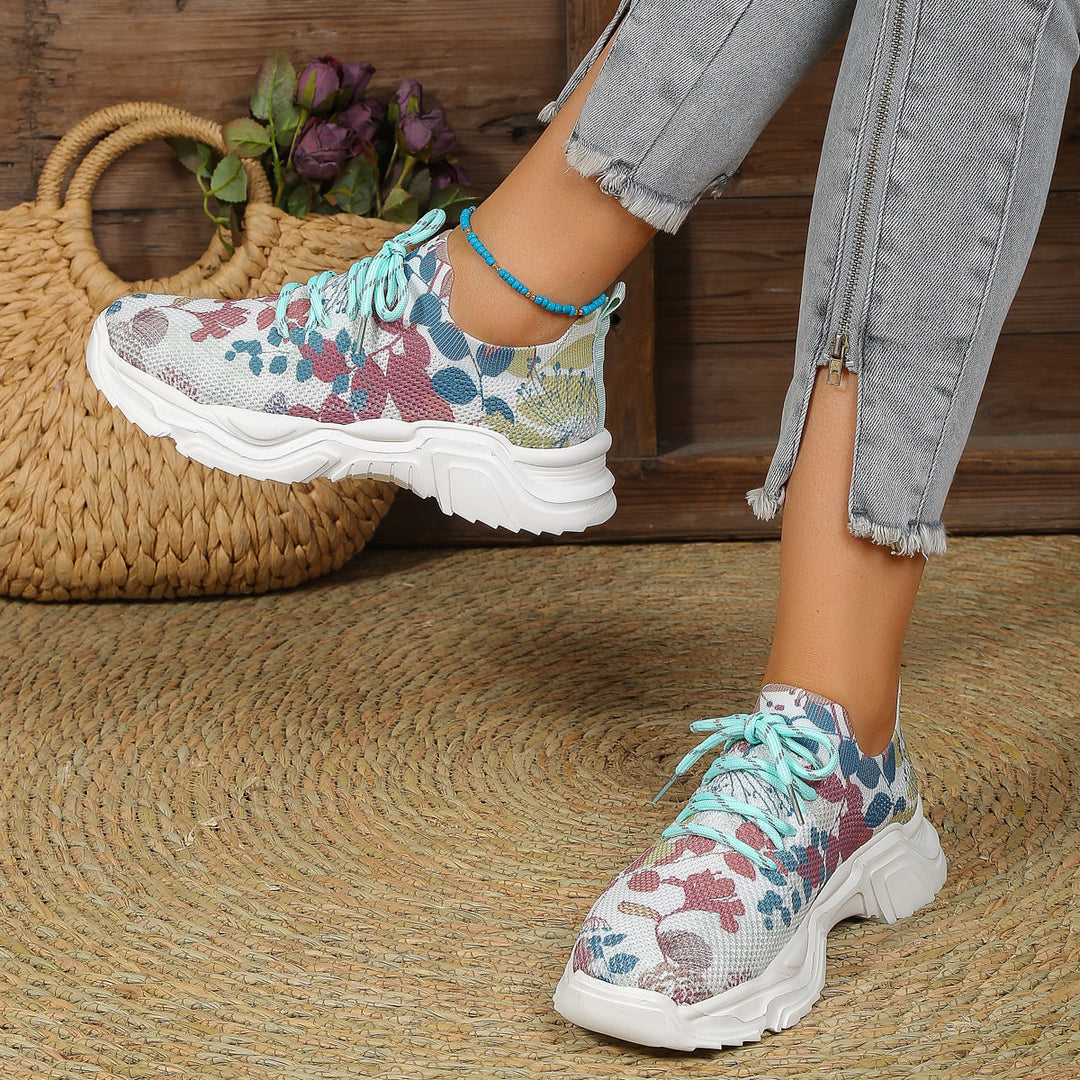 Elora™ | Comfort Fit | Breathable Shoe with Floral Pattern