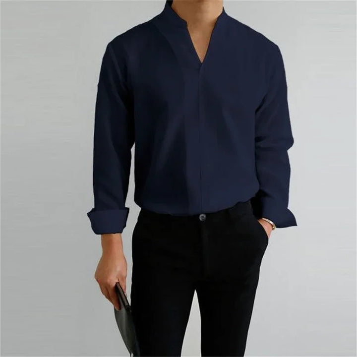 Men's Cotton Poplin Long Sleeve Shirt Summer Fashion Everyday Essential Casual Fit