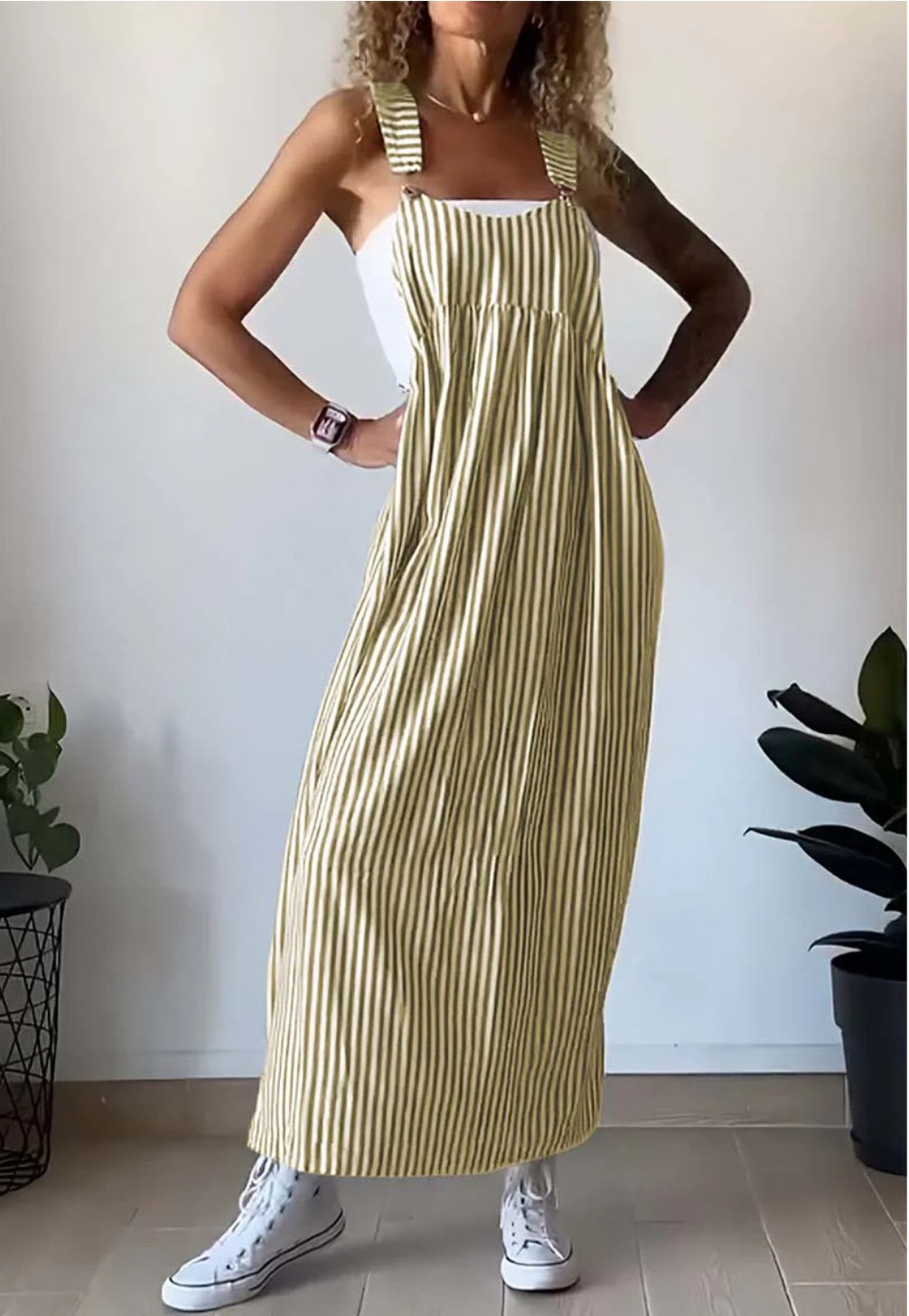 Janneke™ | Casual striped jumpsuit dress