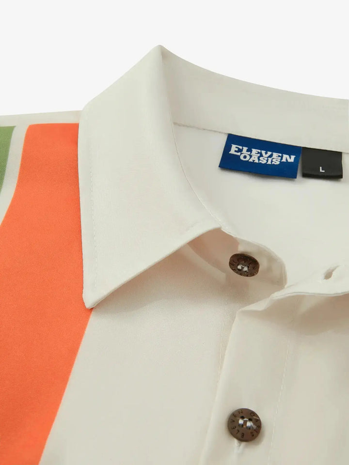 Men's Cotton Short Sleeve Bowling Shirt for Australian Summer