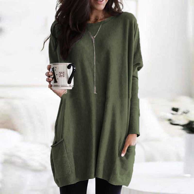 BRIELLE | FASHIONABLE POCKET LONG SLEEVES