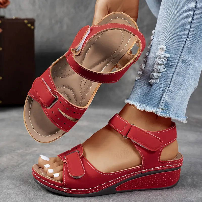 Leather Orthopedic Comfort Sandals for Women Summer Casual Wear