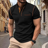 Men's Cotton Polo Shirt Summer Slim Fit Casual Fashionable Short Sleeve Shirt