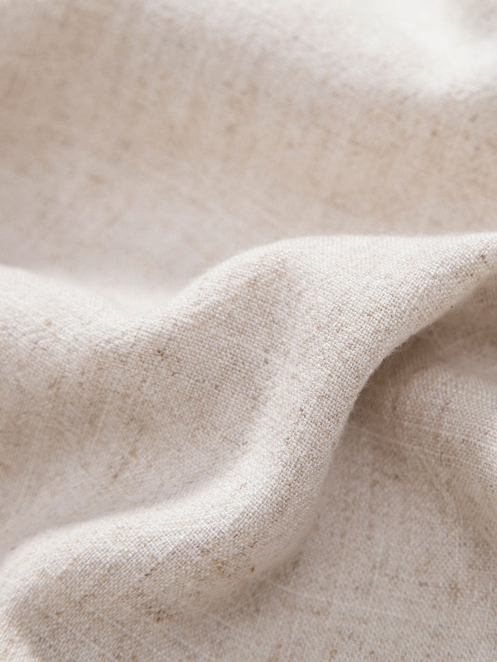 Men's Knit Shirt and Trousers Set Relaxed Fit Lightweight Two-Piece Outfit