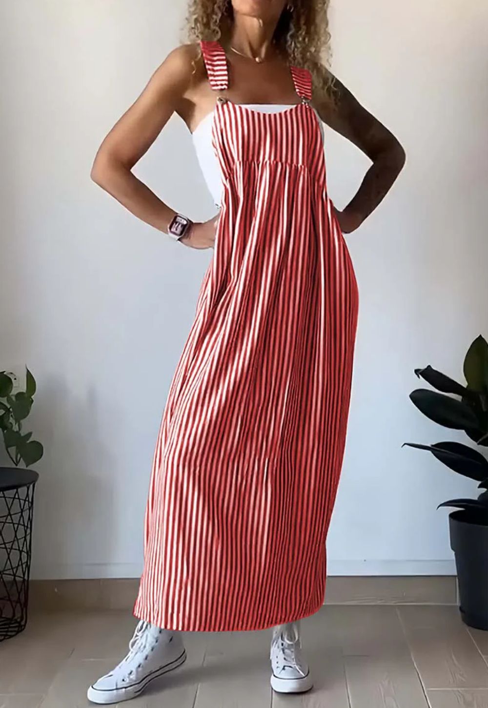 Janneke™ | Casual striped jumpsuit dress