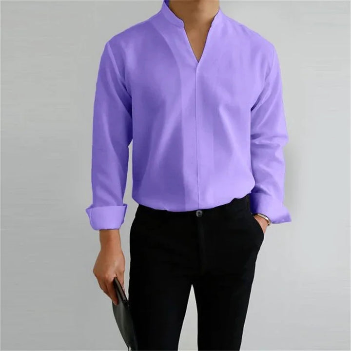 Men's Cotton Poplin Long Sleeve Shirt Summer Fashion Everyday Essential Casual Fit