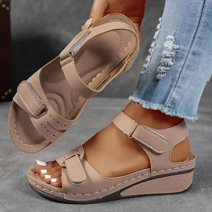 Leather Orthopedic Comfort Sandals for Women Summer Casual Wear