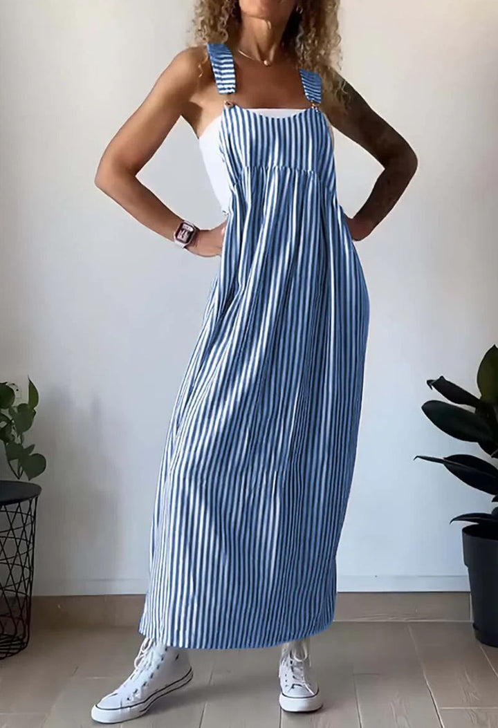 Janneke™ | Casual striped jumpsuit dress