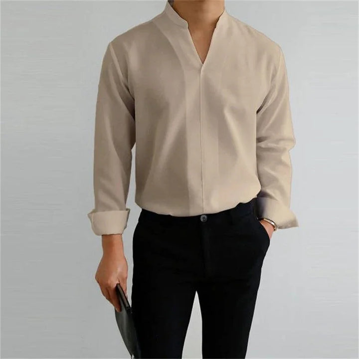 Men's Cotton Poplin Long Sleeve Shirt Summer Fashion Everyday Essential Casual Fit