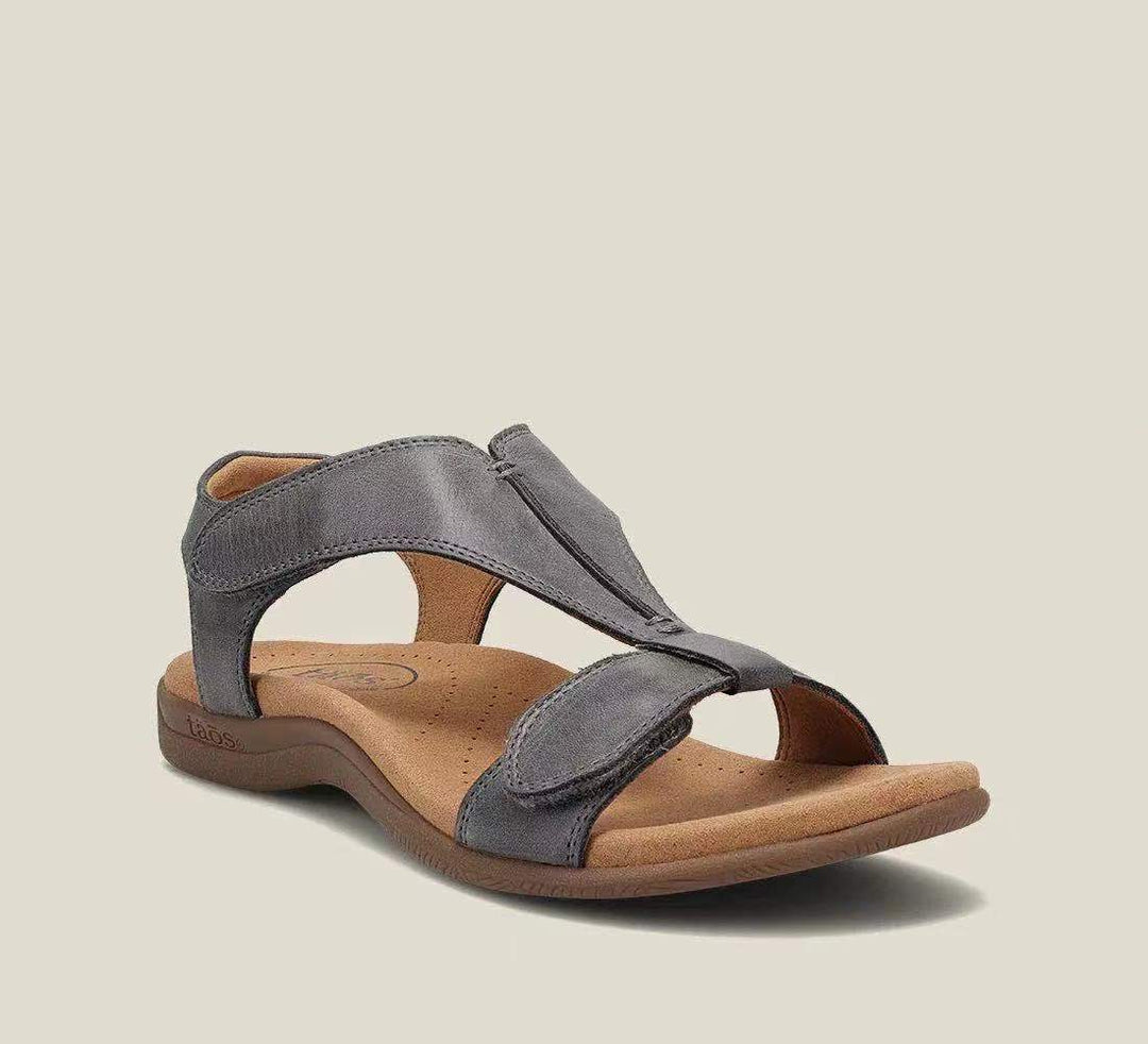 Leather Orthopedic Arch Support Sandals for Women Summer Casual Wear
