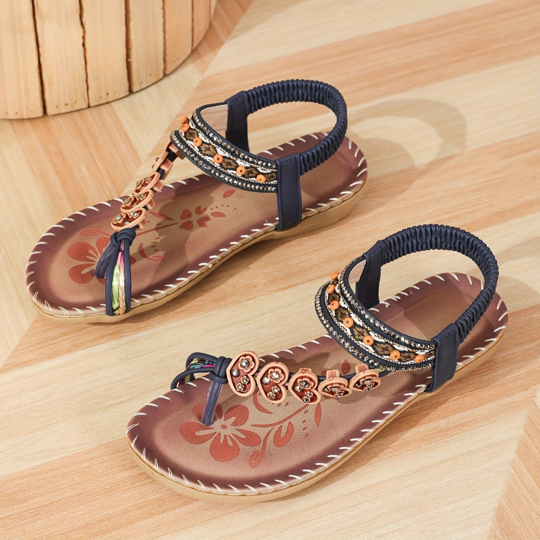 Serah | Glamorous Rhinestone Flip Flops