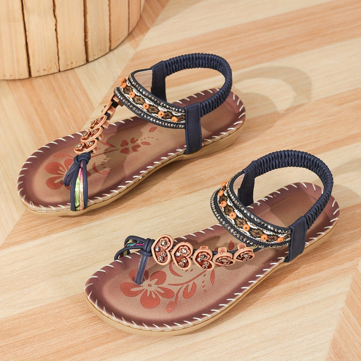 Serah | Glamorous Rhinestone Flip Flops