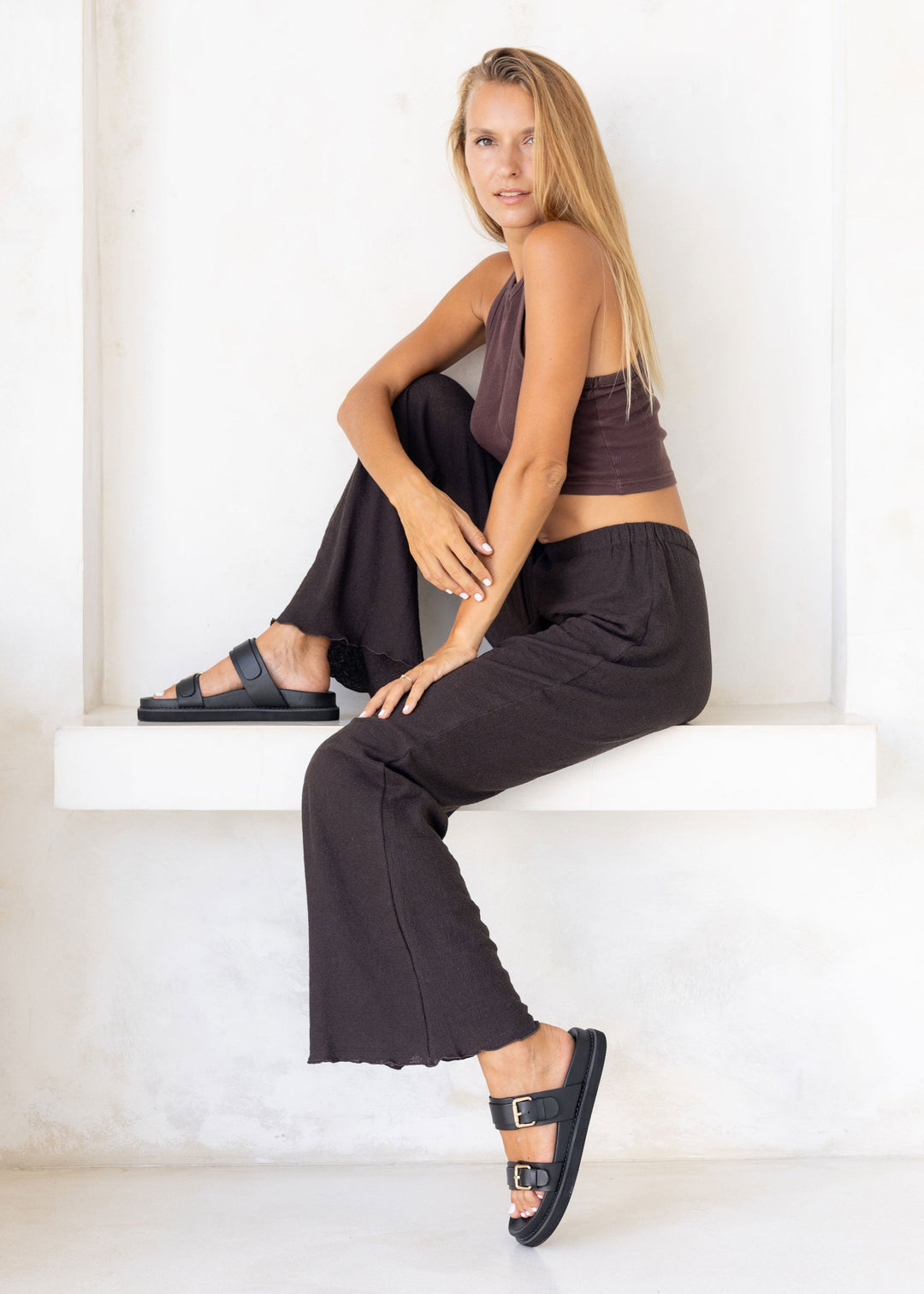 Women's Leather Sandals Summer Footwear