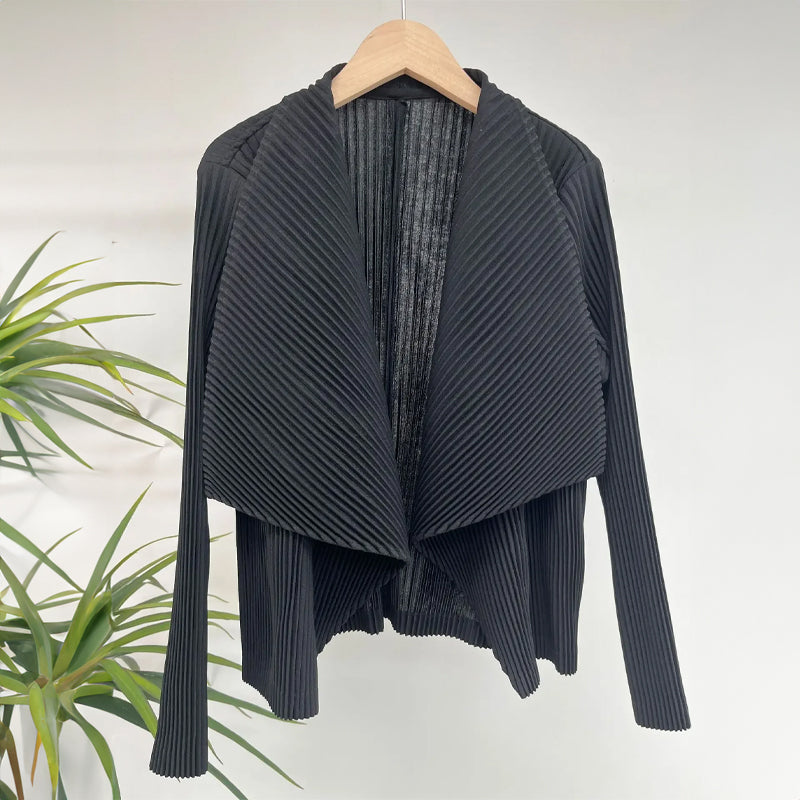 ALORA | CHIC PLEATED CARDIGAN