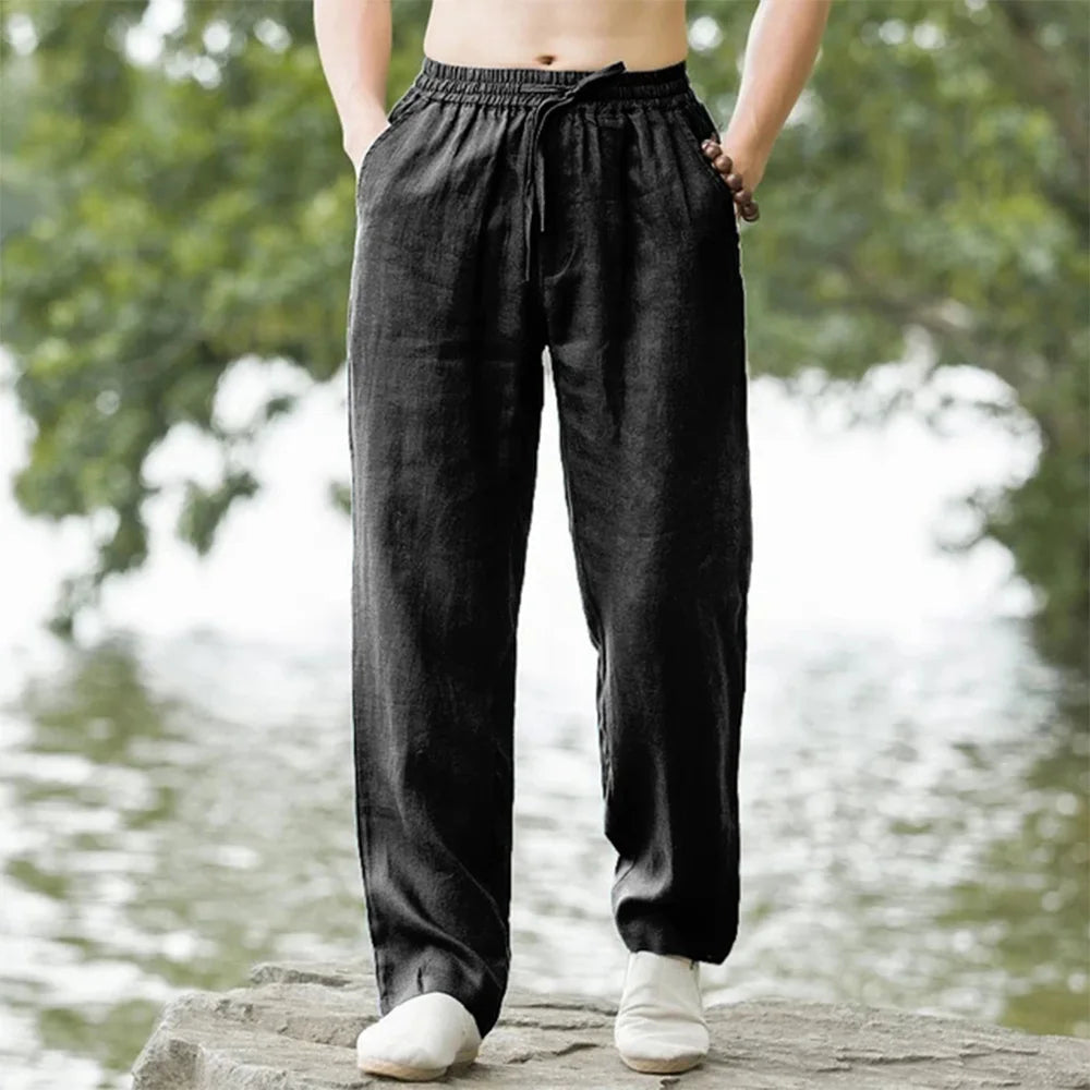 Beach Pants For Men | Straight Fit | Black