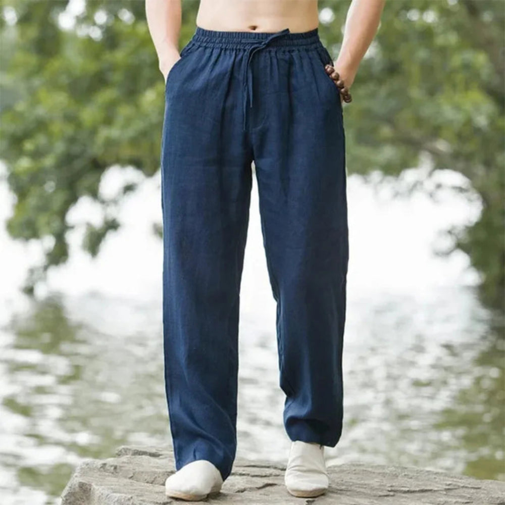 Beach Pants For Men | Straight Fit | Navy Blue