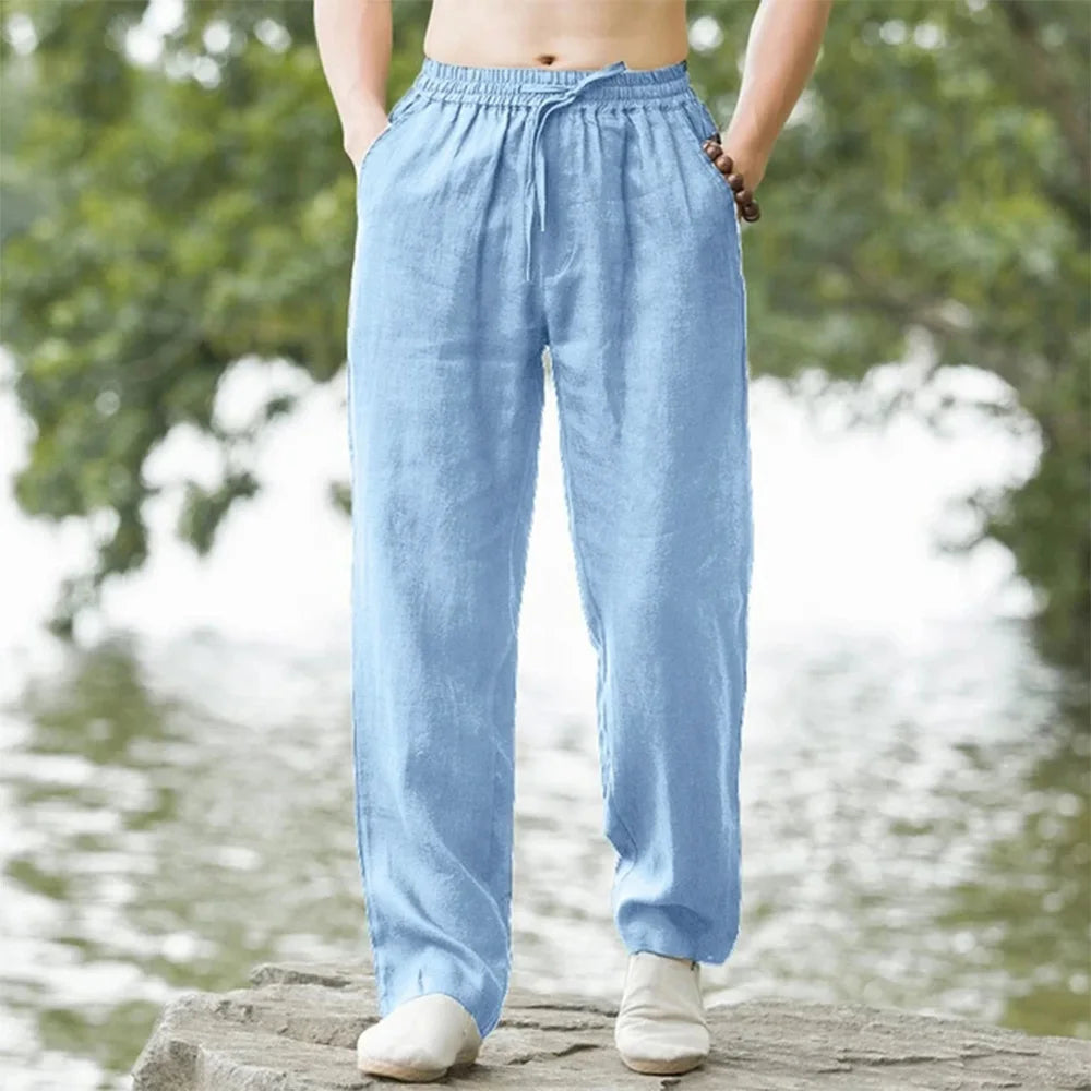 Beach Pants For Men | Straight Fit | Sky Blue 