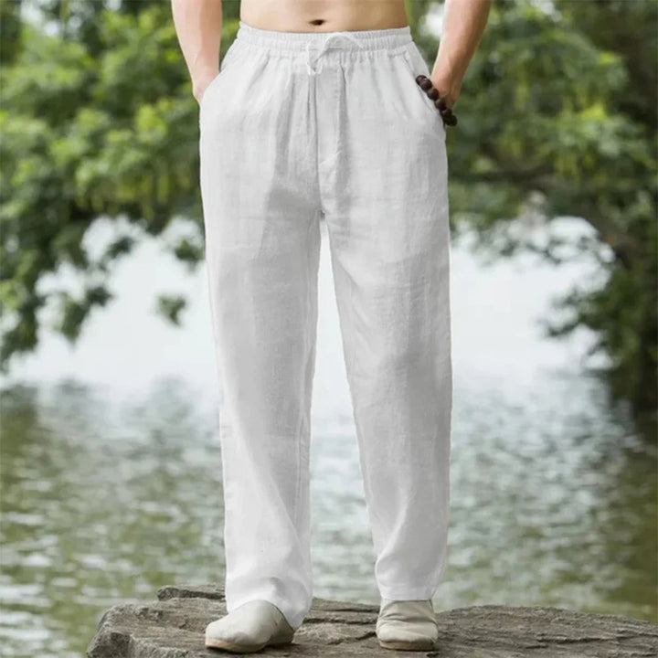 Beach Pants For Men | Straight Fit | White