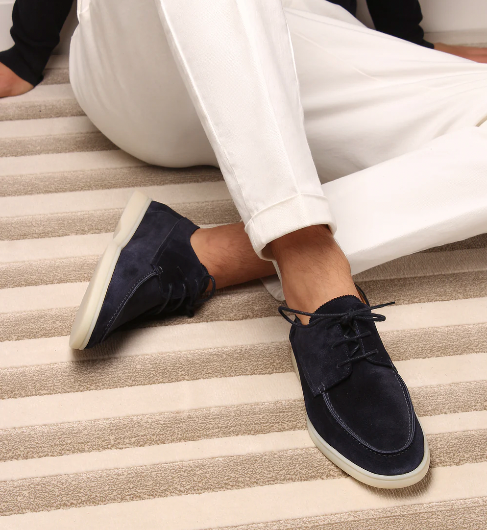 Suede Leather Loafers Men’s Summer Casual Slip-On Shoes