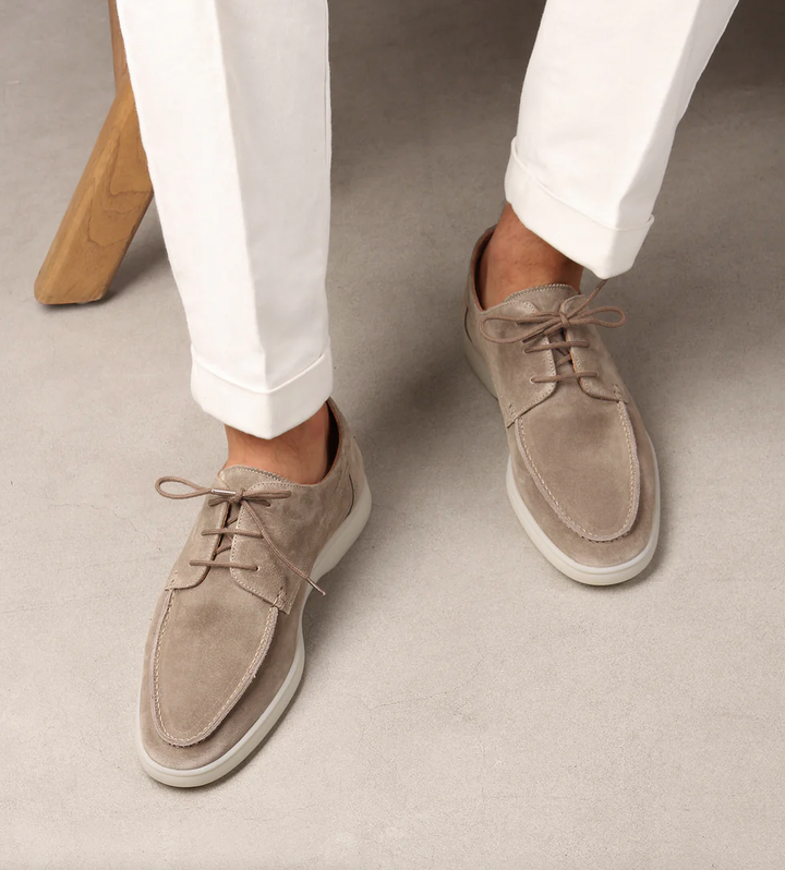 Suede Leather Loafers Men’s Summer Casual Slip-On Shoes