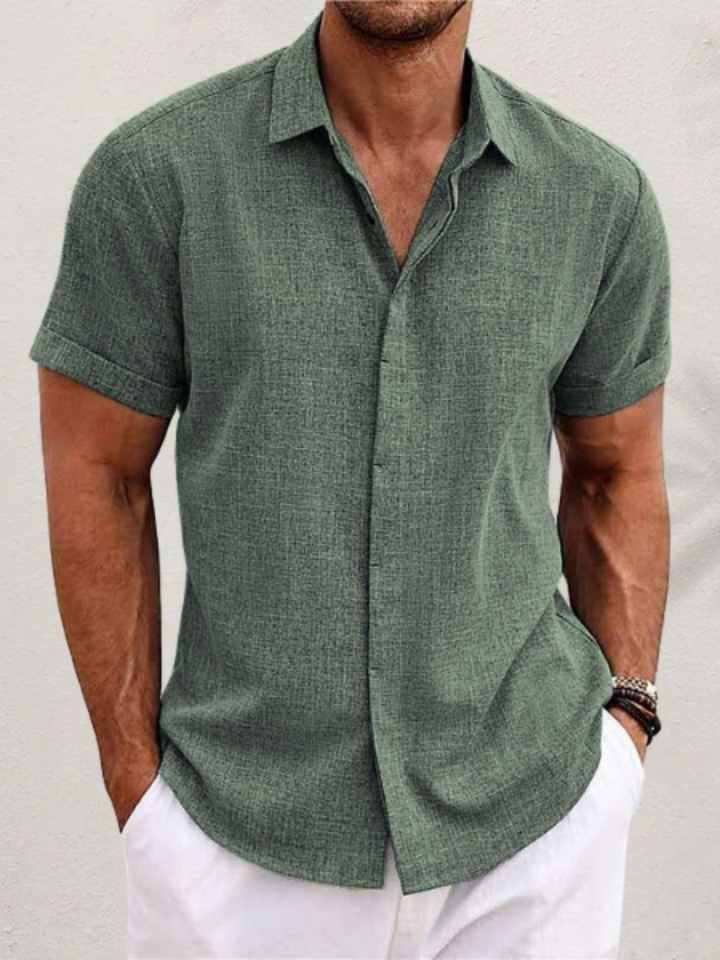 Button-Up Shirt for Men | Classic Fit | Green