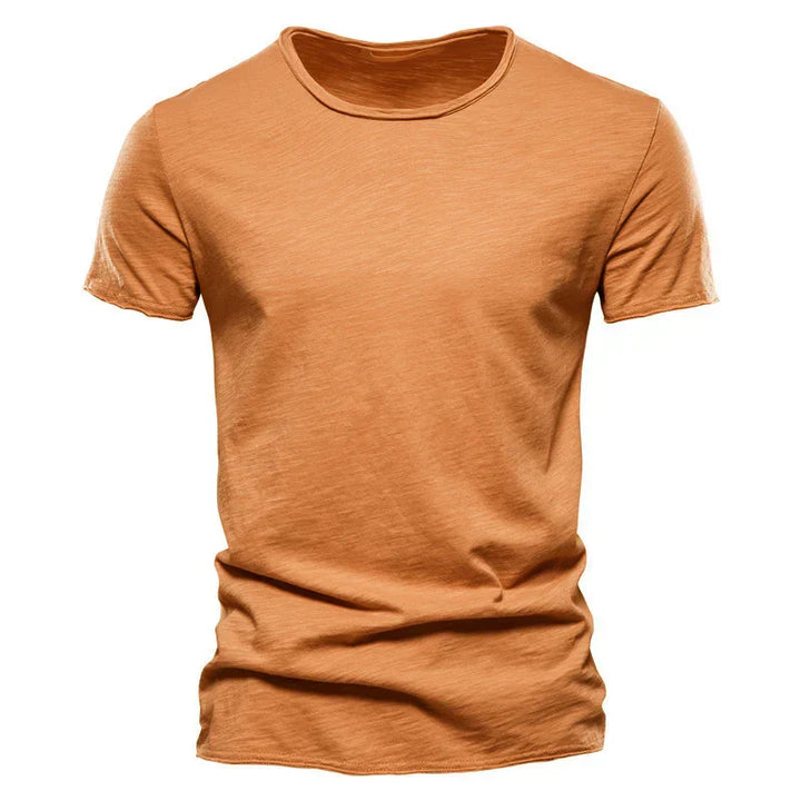 Men's Cotton T-Shirt Slim Fit Lightweight Summer Tee
