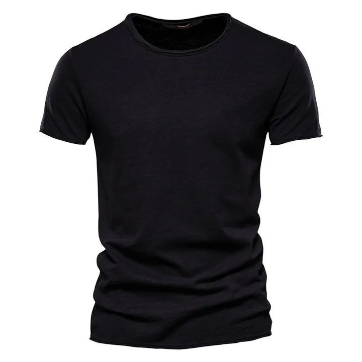 Men's Cotton T-Shirt Slim Fit Lightweight Summer Tee