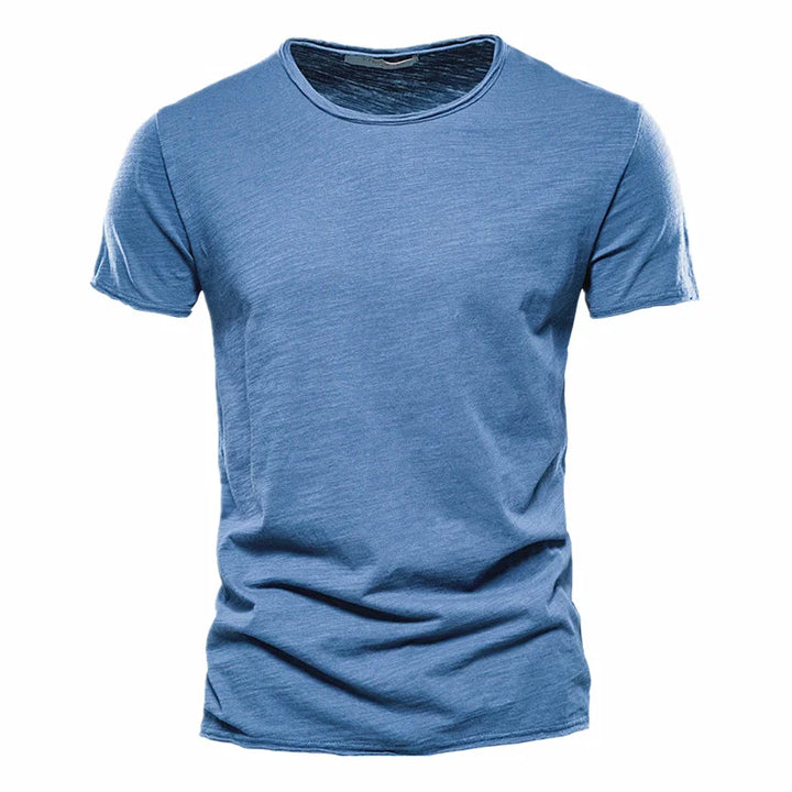 Men's Cotton T-Shirt Slim Fit Lightweight Summer Tee