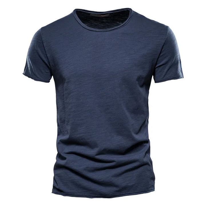 Men's Cotton T-Shirt Slim Fit Lightweight Summer Tee