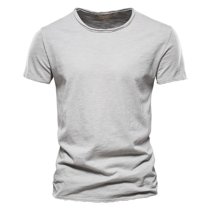 Men's Cotton T-Shirt Slim Fit Lightweight Summer Tee