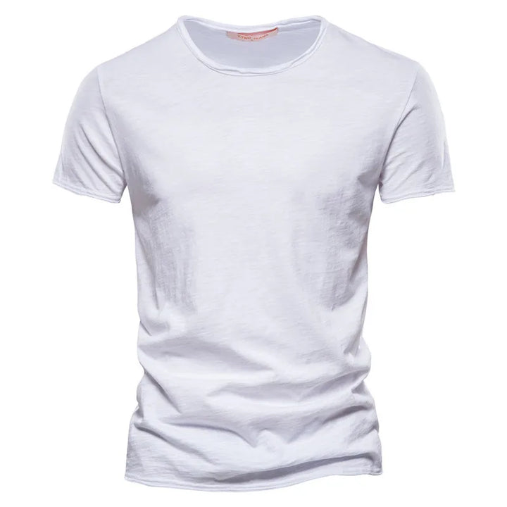 Men's Cotton T-Shirt Slim Fit Lightweight Summer Tee