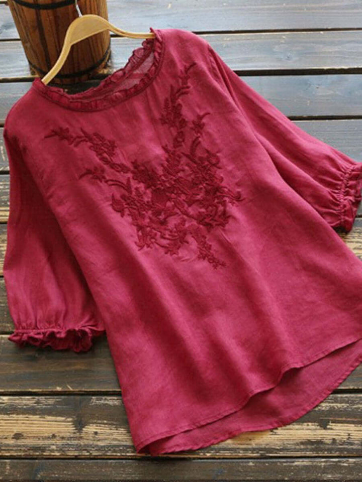 Casual Blouse For Women | Over Thigh Length | Red