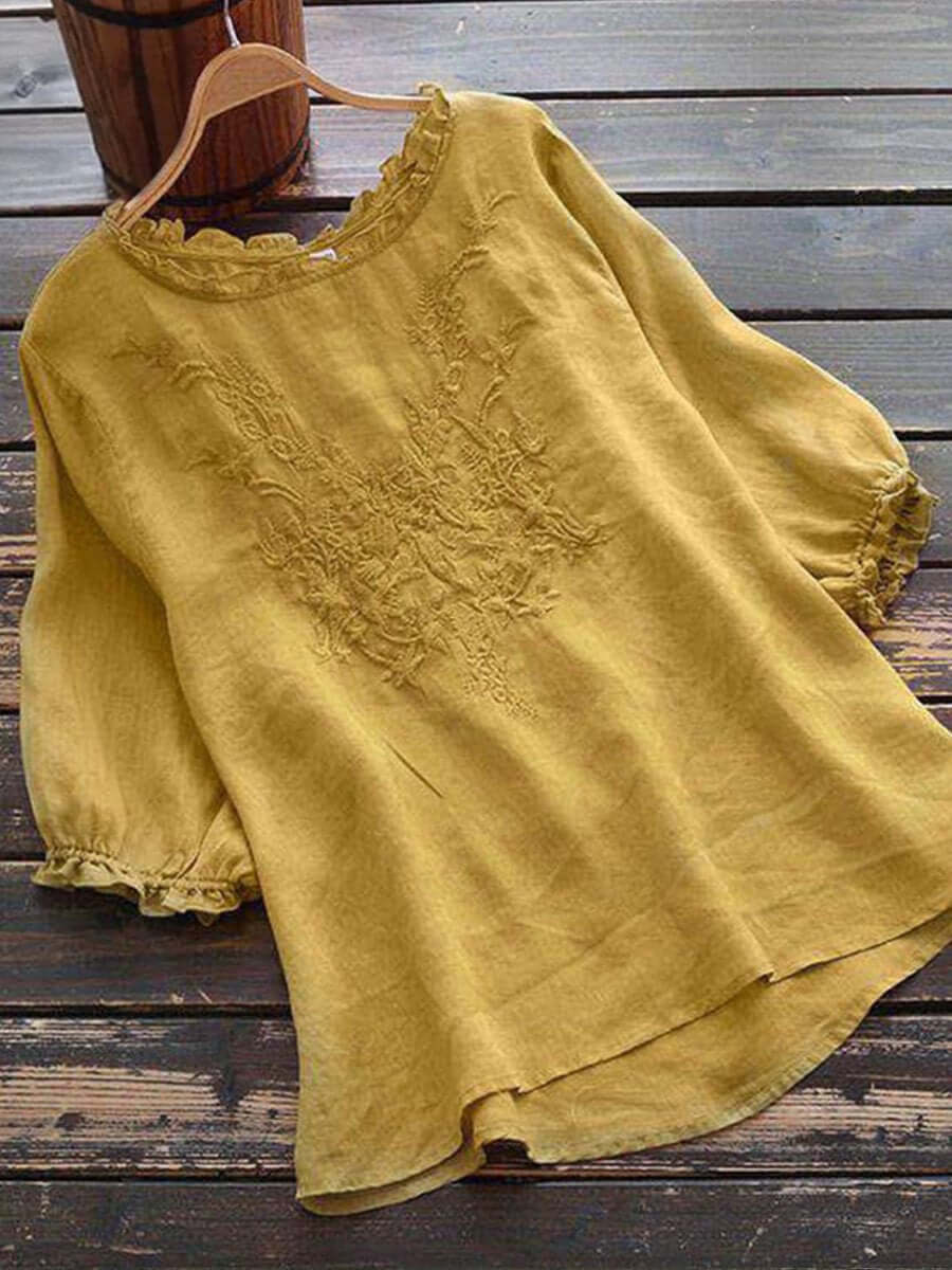 Casual Blouse For Women | Over Thigh Length | Yellow