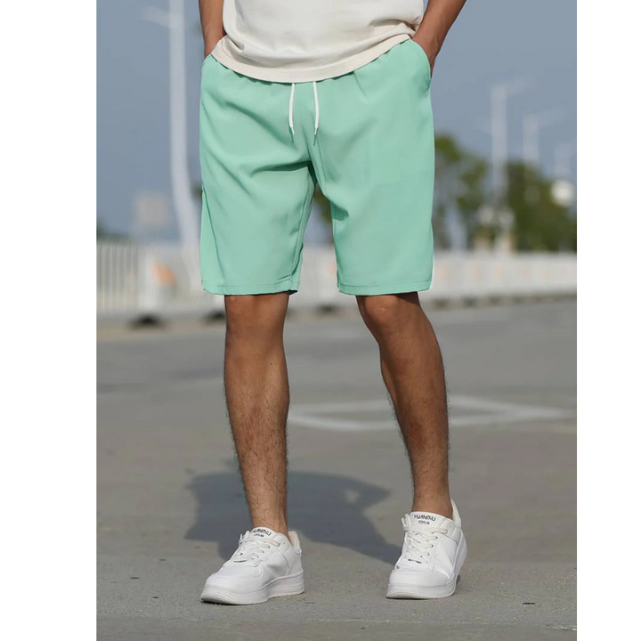 Casual Short For Men | Adjustable Fit | Light Green