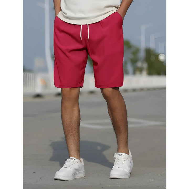 Casual Short For Men | Adjustable Fit | Red