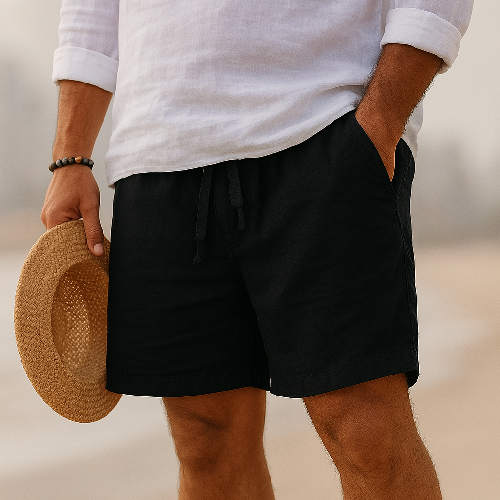 Linen Shorts Cotton Breathable Casual Linen For Men Shorts