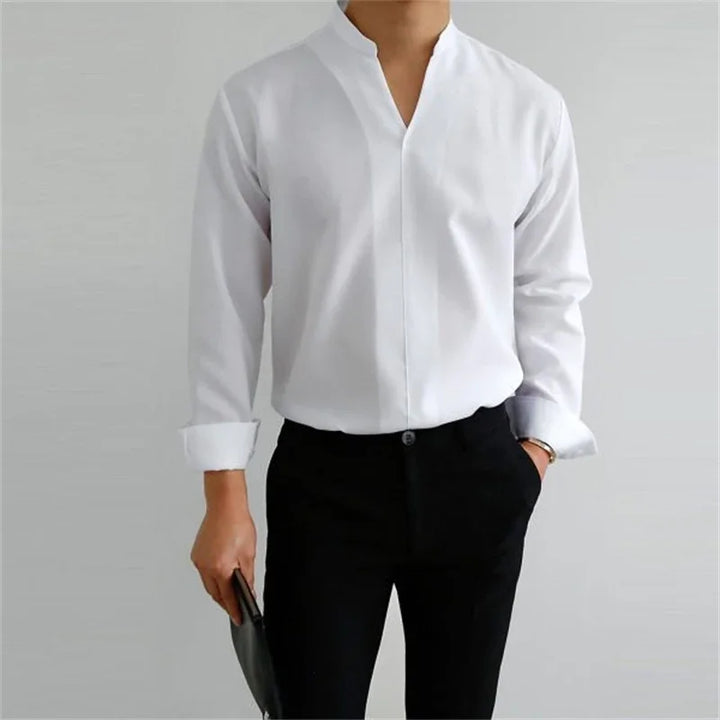 Men's Cotton Poplin Long Sleeve Shirt Summer Fashion Everyday Essential Casual Fit