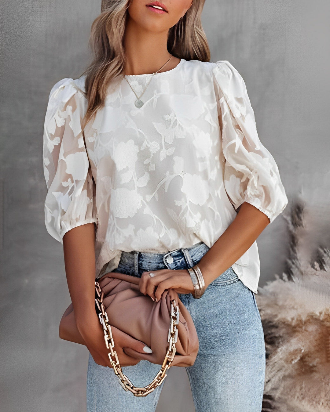 Chiffon Blouse For Women | Summer | White