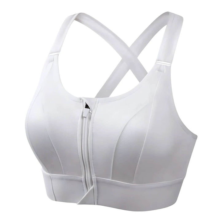 High-Impact Sports Bra Summer Breathable Nylon Supportive Workout Crop Top