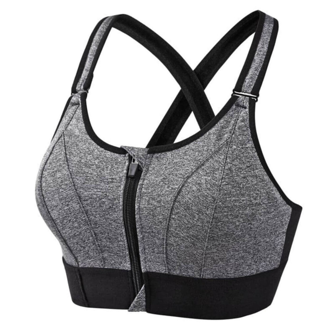 High-Impact Sports Bra Summer Breathable Nylon Supportive Workout Crop Top