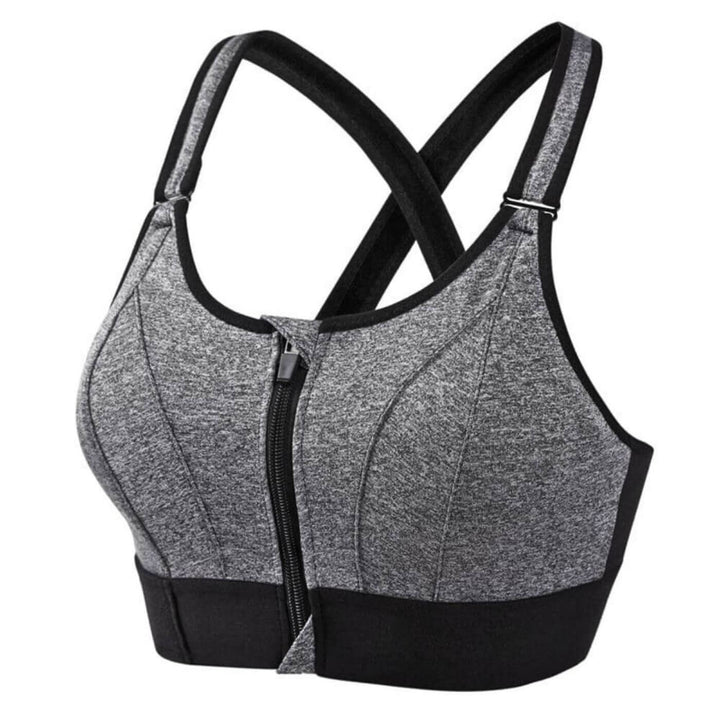 High-Impact Sports Bra Summer Breathable Nylon Supportive Workout Crop Top
