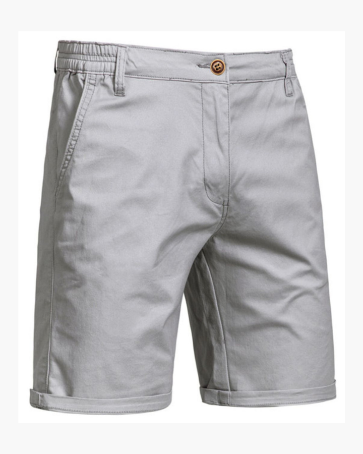 Men's Cotton Chino Shorts Summer Smart Casual Fit