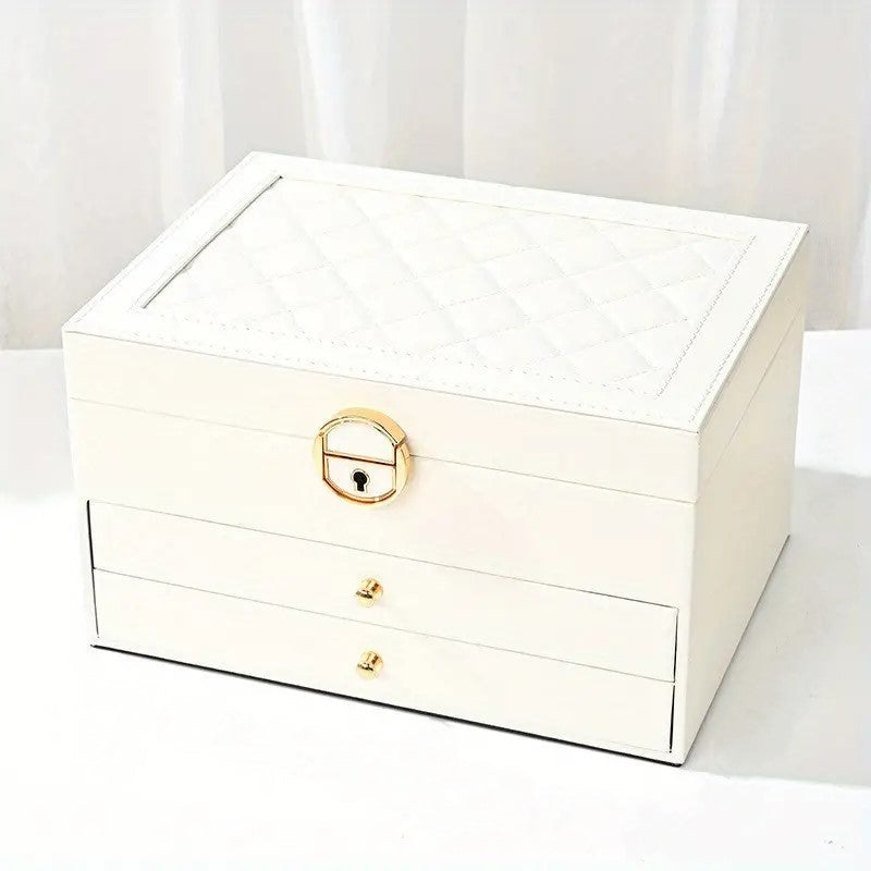 Jewellery Box for Women | Multilayer Leather Storage 1