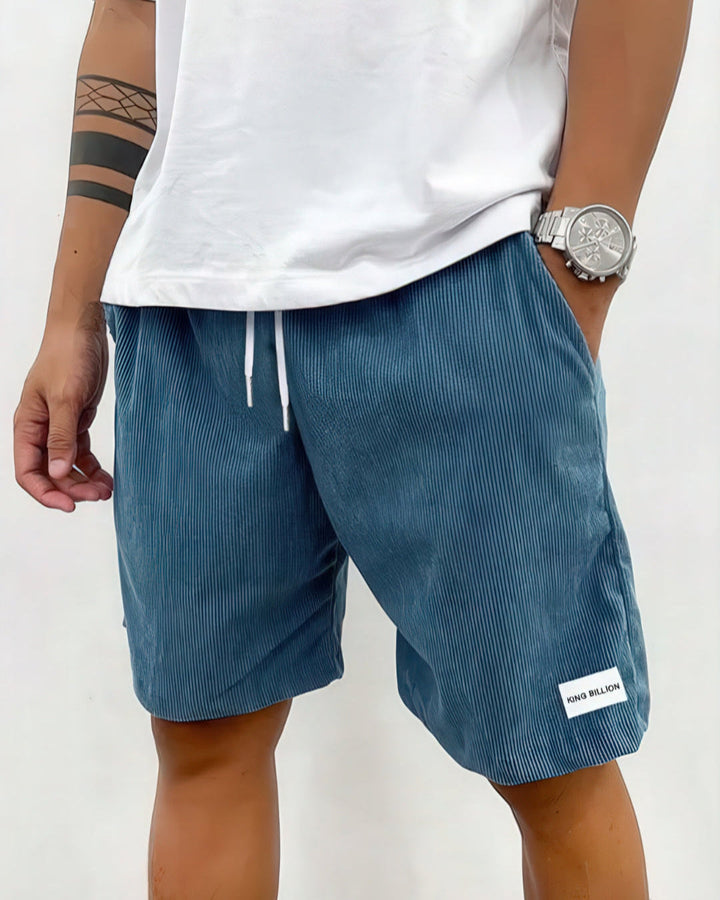 Knee-Length Shorts For Men | Relaxed Fit | Blue