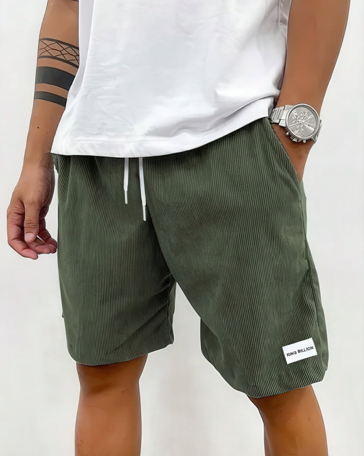 Knee-Length Shorts For Men | Relaxed Fit | Green